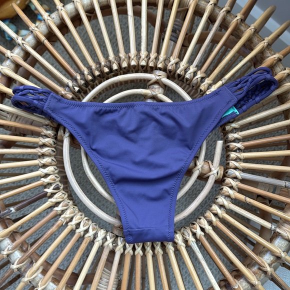 Victoria Secret Purple Bikini Bottom Braided - Picture 3 of 3